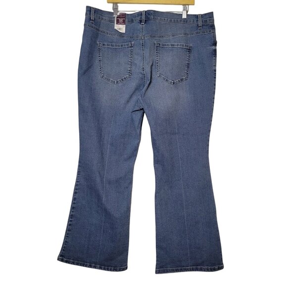 Gloria Vanderbilt Amanda Bootcut Jeans 20 W Short Women's Denim Blue Stretch - Picture 2 of 9